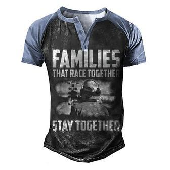That Race Together Men's Henley Shirt Raglan Sleeve 3D Print T-shirt - Seseable