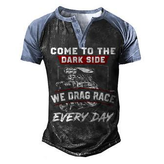 The Dark Side Men's Henley Shirt Raglan Sleeve 3D Print T-shirt - Seseable