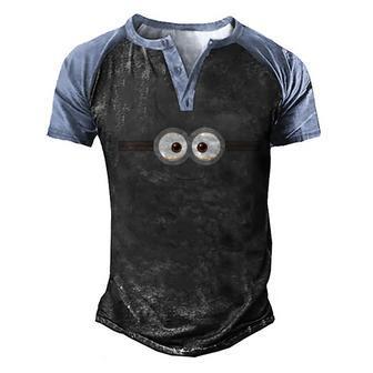 The Smile Funny Face Cute Design Graphic Design Printed Casual Daily Basic Men's Henley Shirt Raglan Sleeve 3D Print T-shirt - Thegiftio UK