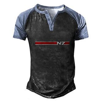 The Systems Alliance Military Graphic Design Printed Casual Daily Basic Men's Henley Shirt Raglan Sleeve 3D Print T-shirt - Thegiftio UK