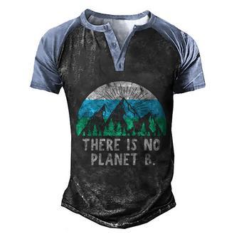 There Is No Planet B Cool Gift Retro Vintage Gift Graphic Design Printed Casual Daily Basic Men's Henley Shirt Raglan Sleeve 3D Print T-shirt - Thegiftio UK