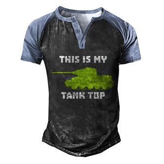 This Is My Funny Military Army Graphic Design Printed Casual Daily Basic Men's Henley Shirt Raglan Sleeve 3D Print T-shirt - Thegiftio UK