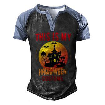 This Is My Halloween Costume Funny Gift Graphic Design Printed Casual Daily Basic Men's Henley Shirt Raglan Sleeve 3D Print T-shirt - Thegiftio UK