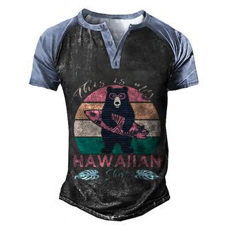 This Is My Hawaiian Cool Gift Men's Henley Shirt Raglan Sleeve 3D Print T-shirt - Monsterry UK