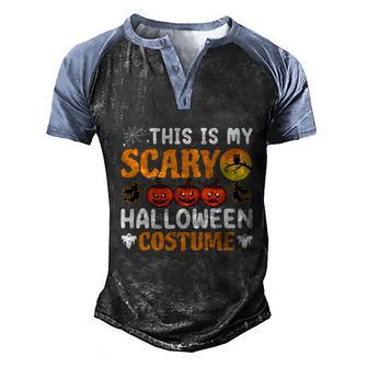 This Is My Scary Halloween Costume Pumpkin Scary Costume Graphic Design Printed Casual Daily Basic Men's Henley Shirt Raglan Sleeve 3D Print T-shirt - Thegiftio UK