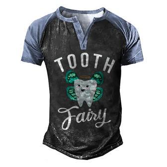 Tooth Fairy Dentist Dental Assistant Hygienist Gift Graphic Design Printed Casual Daily Basic V2 Men's Henley Shirt Raglan Sleeve 3D Print T-shirt - Thegiftio UK