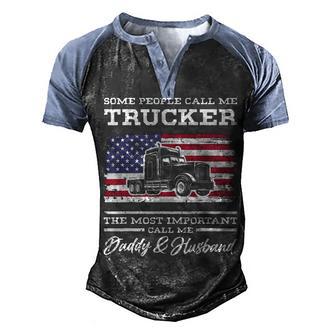 Trucker Accessories For Truck Driver & Diesel Lover Trucker S Men's Henley Shirt Raglan Sleeve 3D Print T-shirt - Thegiftio UK