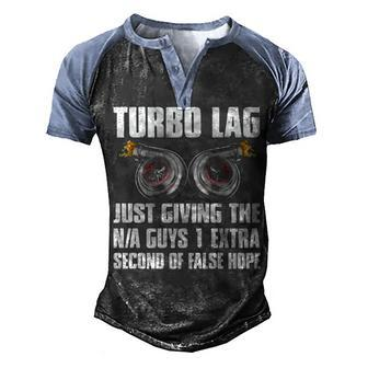 Turbo Lag Men's Henley Shirt Raglan Sleeve 3D Print T-shirt - Seseable