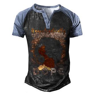 Unapologetically Dope Afro Pride Black History Month V3 Men's Henley Shirt Raglan Sleeve 3D Print T-shirt - Thegiftio UK