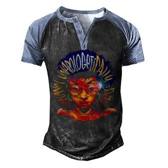 Unapologetically Dope Black Pride Melanin African American V3 Men's Henley Shirt Raglan Sleeve 3D Print T-shirt - Thegiftio UK
