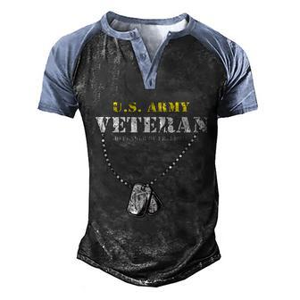 US Army Veteran Defender Of Freedom Graphic Design Printed Casual Daily Basic Men's Henley Shirt Raglan Sleeve 3D Print T-shirt - Thegiftio UK