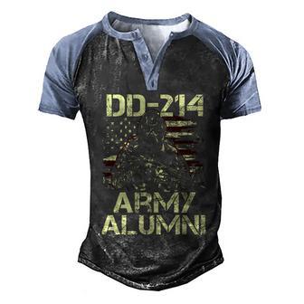 Usa Flag Dd 214 Army Alumni Graphic Design Printed Casual Daily Basic Men's Henley Shirt Raglan Sleeve 3D Print T-shirt - Thegiftio UK
