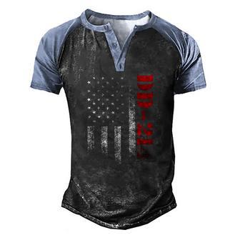 Usa Flag Dd Graphic Design Printed Casual Daily Basic Men's Henley Shirt Raglan Sleeve 3D Print T-shirt - Thegiftio UK