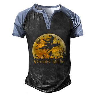 Vaccinated Witches Nurse Halloween Costume Nurse Gifts Graphic Design Printed Casual Daily Basic Men's Henley Shirt Raglan Sleeve 3D Print T-shirt - Thegiftio UK
