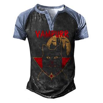 Vampurr Graphic Design Printed Casual Daily Basic Men's Henley Shirt Raglan Sleeve 3D Print T-shirt - Thegiftio UK
