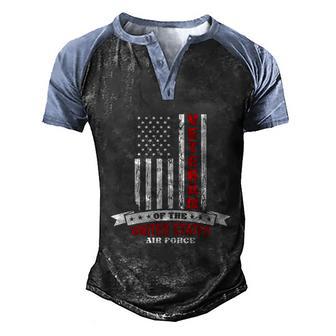 Veteran Military US Air Force Fourth Of July Memorial Day American Flag Men's Henley Shirt Raglan Sleeve 3D Print T-shirt - Thegiftio UK
