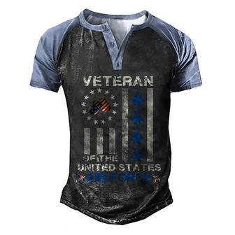 Veteran Of The United States Air Force Us Air Force Graphic Design Printed Casual Daily Basic Men's Henley Shirt Raglan Sleeve 3D Print T-shirt - Thegiftio UK