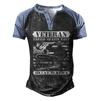 Veteran Usa Navy Silent Service Graphic Design Printed Casual Daily Basic Men's Henley Shirt Raglan Sleeve 3D Print T-shirt - Thegiftio UK