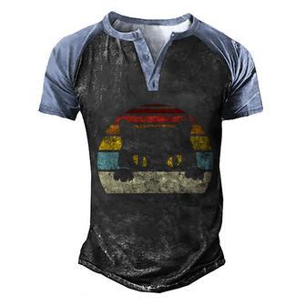 Vintage Black Cat Lover Retro Style Cats Gift Tshirt Graphic Design Printed Casual Daily Basic Men's Henley Shirt Raglan Sleeve 3D Print T-shirt - Thegiftio UK