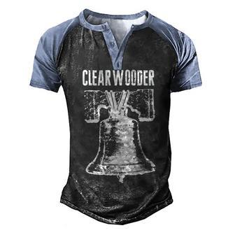 Vintage Clearwooder Bell Clearwater Philly Baseball Graphic Design Printed Casual Daily Basic Men's Henley Shirt Raglan Sleeve 3D Print T-shirt - Thegiftio UK