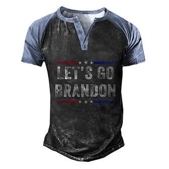 Vintage Design Lets Go Brandon Joe Biden Chant Impeach Biden 46 President Men's Henley Shirt Raglan Sleeve 3D Print T-shirt - Thegiftio UK