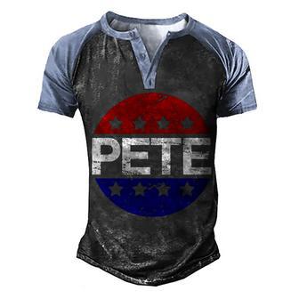 Vintage Pete Graphic Design Printed Casual Daily Basic Men's Henley Shirt Raglan Sleeve 3D Print T-shirt - Thegiftio UK