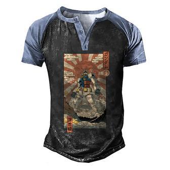 Vintage Retro Autobot Robot Kawaii Graphic Design Printed Casual Daily Basic Men's Henley Shirt Raglan Sleeve 3D Print T-shirt - Thegiftio UK