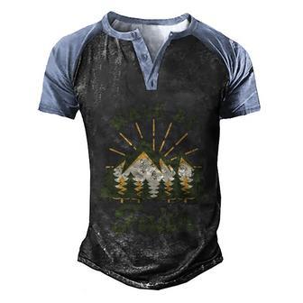 Walk By Faith Graphic Design Printed Casual Daily Basic Men's Henley Shirt Raglan Sleeve 3D Print T-shirt - Thegiftio UK