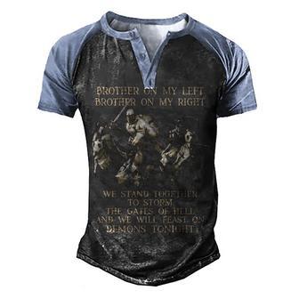 We Stand Together Men's Henley Shirt Raglan Sleeve 3D Print T-shirt - Thegiftio UK