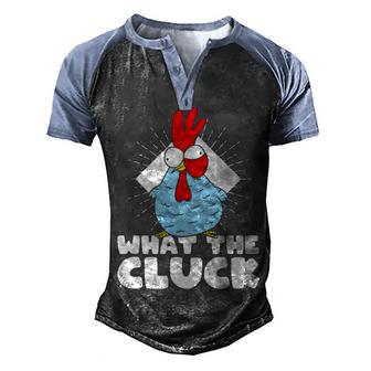 What The Cluck Chicken Lovers 1 Men's Henley Shirt Raglan Sleeve 3D Print T-shirt - Thegiftio UK
