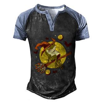 Witch Frog Graphic Design Printed Casual Daily Basic Men's Henley Shirt Raglan Sleeve 3D Print T-shirt - Thegiftio UK