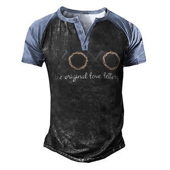 Xoxo For God So Loved The World Easter Love Men's Henley Shirt Raglan Sleeve 3D Print T-shirt - Thegiftio UK