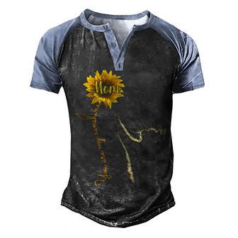 You Are My Sunshine Mom Cat Lovers Men's Henley Shirt Raglan Sleeve 3D Print T-shirt - Thegiftio UK