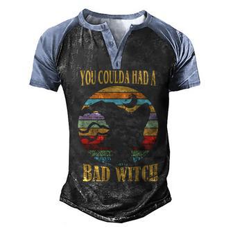 You Coulda Had A Bad Witch Halloween Graphic Design Printed Casual Daily Basic Men's Henley Shirt Raglan Sleeve 3D Print T-shirt - Thegiftio UK