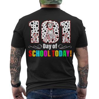 101 Days Of School Dalmatian Dog Cute Men's Crewneck Short Sleeve Back Print T-shirt - Monsterry CA