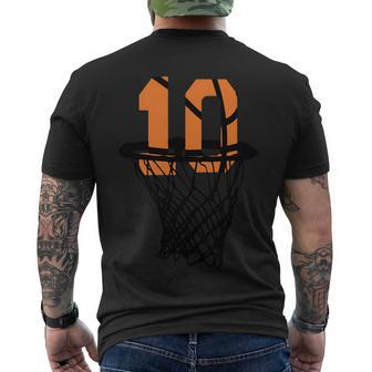 10Th Birthday Basketball 10Th Birthday Basketball Basketball Player Men's T-shirt Back Print - Thegiftio UK