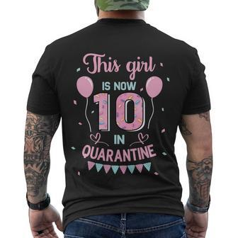 10Th Birthday Funny Gift Girls This Girl Is Now 10 Double Digits Gift Men's Crewneck Short Sleeve Back Print T-shirt - Monsterry CA