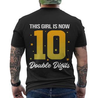 10Th Birthday Glow Party This Girl Is Now 10 Double Digits Gift Men's Crewneck Short Sleeve Back Print T-shirt - Monsterry DE