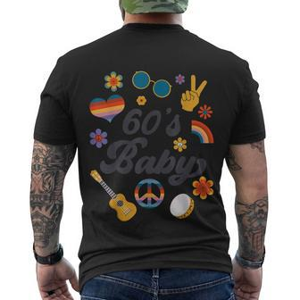 1960S Vintage Sixties Costume Party 60S Hippie Theme Party Men's T-shirt Back Print - Thegiftio UK