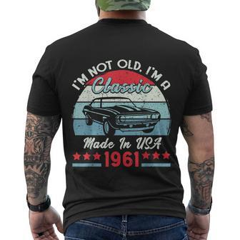1961 Vintage Usa Car Birthday Im Not Old Classic Men's Crewneck Short Sleeve Back Print T-shirt - Monsterry