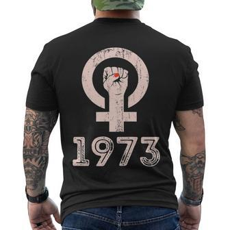 1973 Feminism Pro Choice Womens Rights Justice Roe V Wade Tshirt Men's Crewneck Short Sleeve Back Print T-shirt - Monsterry DE