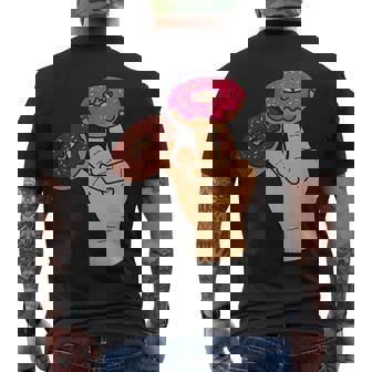2 In The Pink 1 In The Stink Dirty Humor Donut Men's Crewneck Short Sleeve Back Print T-shirt - Monsterry