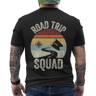 Vintage Retro Road Trip Squad Travel Travelling Meaningful Gift Graphic Design Printed Casual Daily Basic Men's Crewneck Short Sleeve Back Print T-shirt