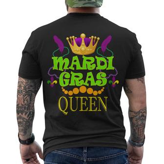 Mardi Gras Queen Graphic Design Printed Casual Daily Basic Men's Crewneck Short Sleeve Back Print T-shirt