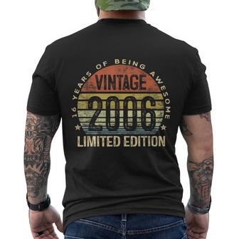 16 Year Old Gifts Vintage 2006 Limited Edition 16Th Birthday Graphic Design Printed Casual Daily Basic Men's Crewneck Short Sleeve Back Print T-shirt