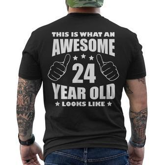 24Th Birthday Awesome For Her 24 Year Old Daughter 1997 Men's T-shirt Back Print - Seseable