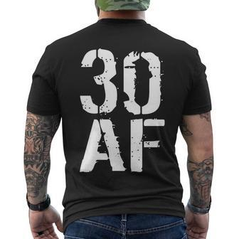 30 Af 30Th Birthday Tshirt Men's Crewneck Short Sleeve Back Print T-shirt - Monsterry