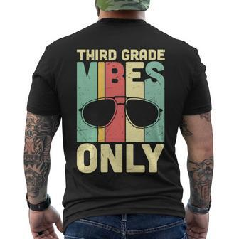 3Rd Grade Vibes Only Back To School Men's Crewneck Short Sleeve Back Print T-shirt - Monsterry CA