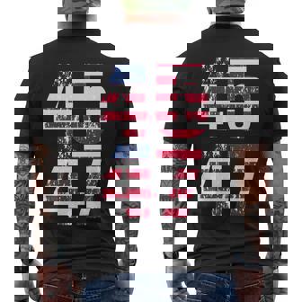 45 47 Trump 2024 Tshirt V2 Men's Crewneck Short Sleeve Back Print T-shirt - Monsterry