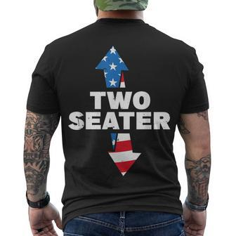Mens 4Th Of July Adult Humor Two Seater Men's T-shirt Back Print - Seseable